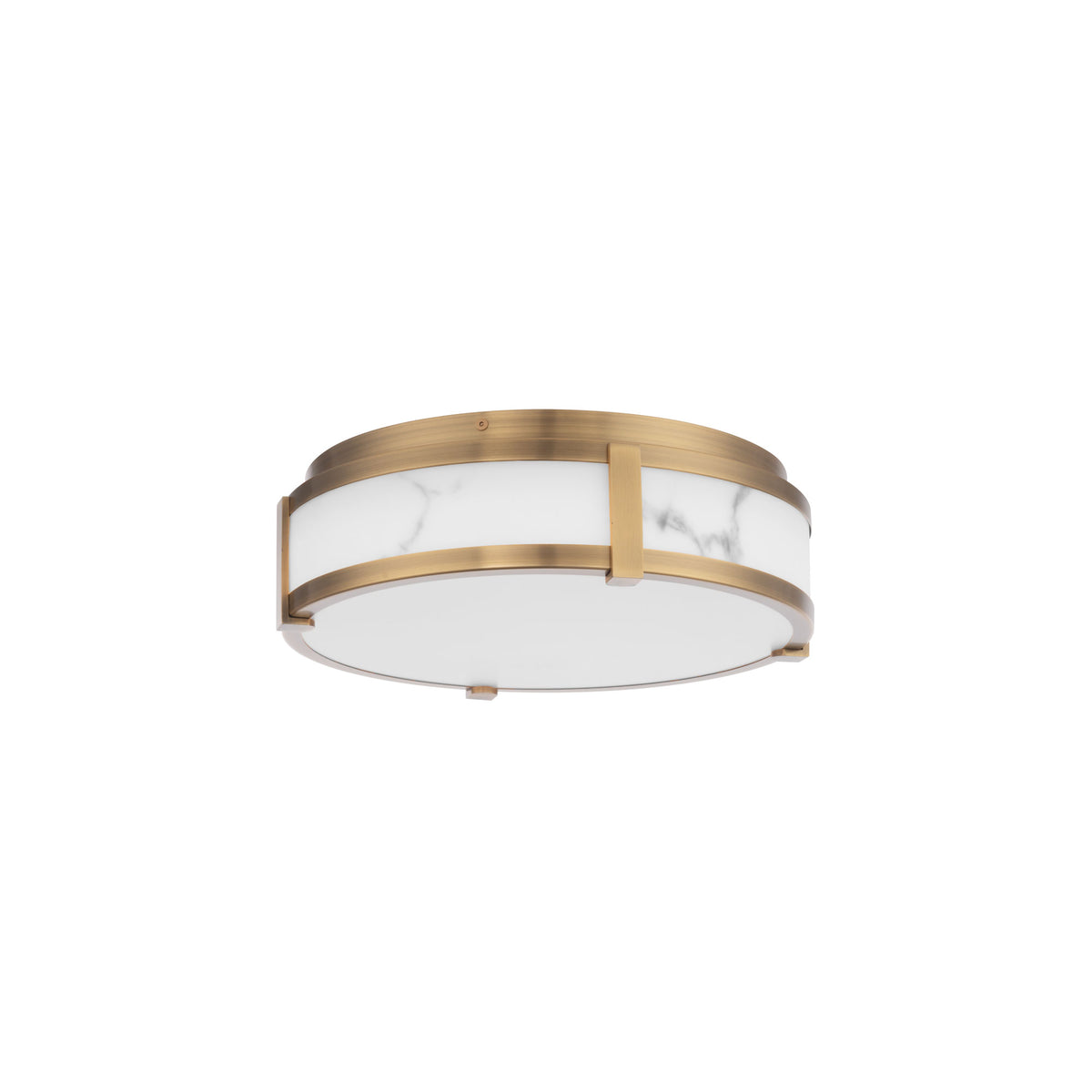 Constantine 14in Flush Mount Aged Brass