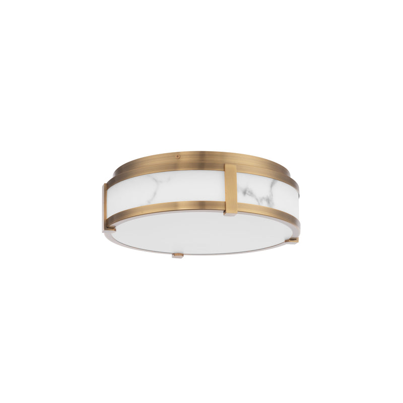 Constantine 14in Flush Mount Aged Brass