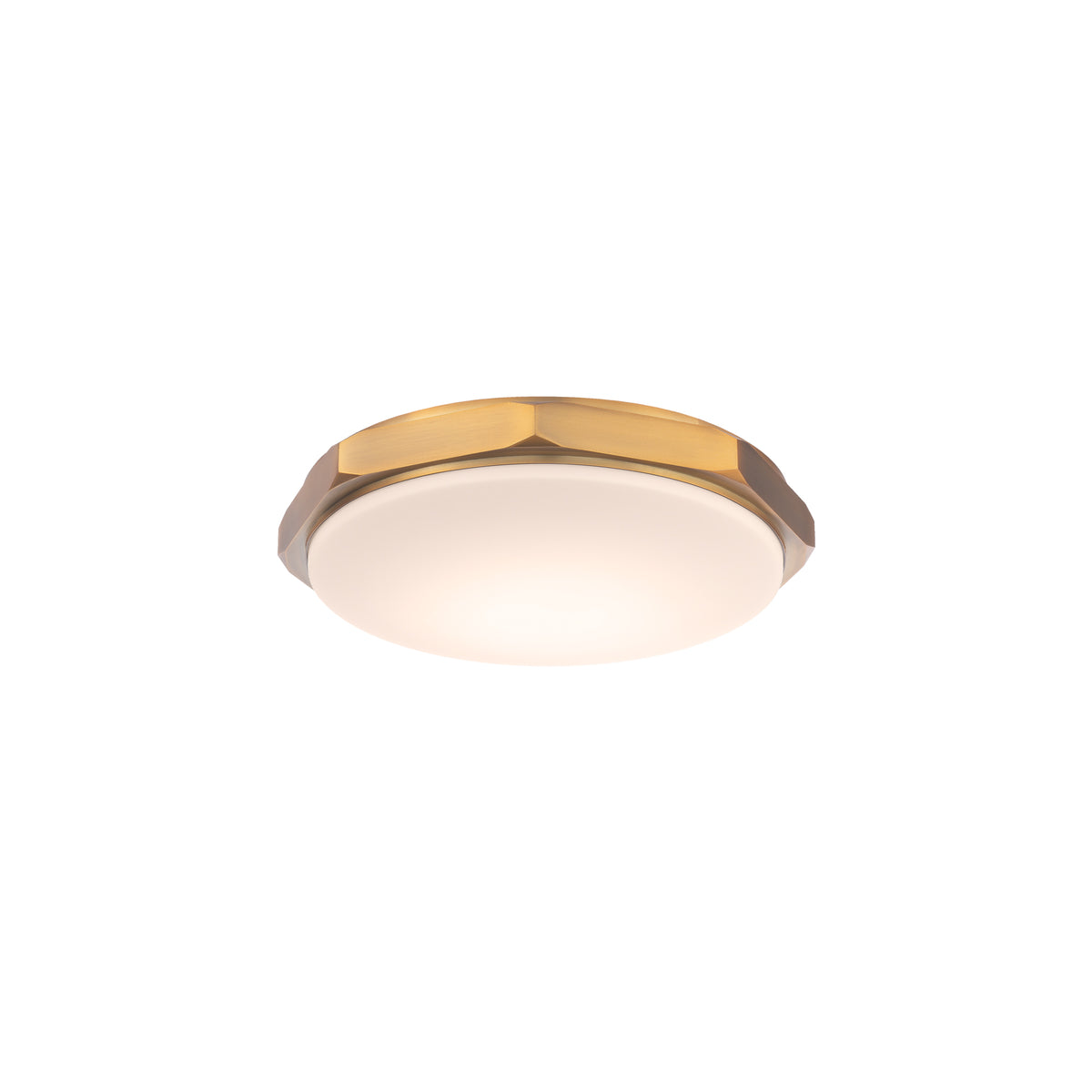 Grommet Flush Mount 16in Antique Brass