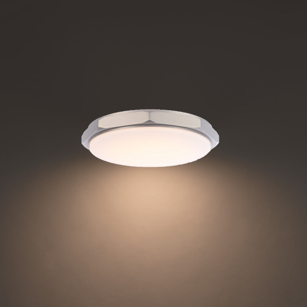 Grommet Flush Mount 16in Brushed Nickel detail