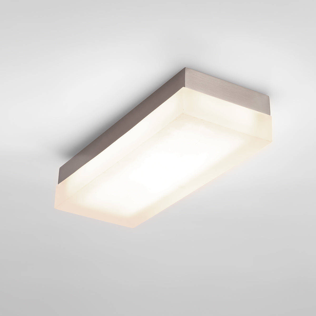 Dice 14in Flush Mount Brushed Nickel