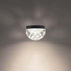 Cascade Crystal Flush Mount - Black Angle 2