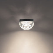 Cascade Crystal Flush Mount - Black Angle 2