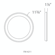 Argo Flush Mount 11in line drawing