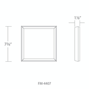 Logo Flush Mount SQ 120V - Line Drawing