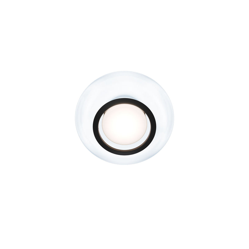 Doma 13in Flush Mount Black