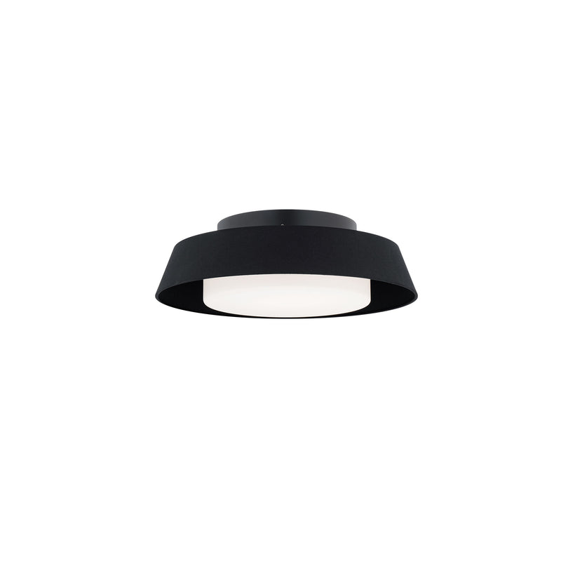 Chapeau 16in Flush Mount Black