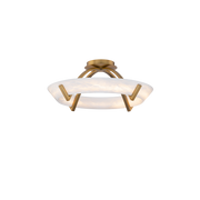 Copa Flush Mount Aged Brass