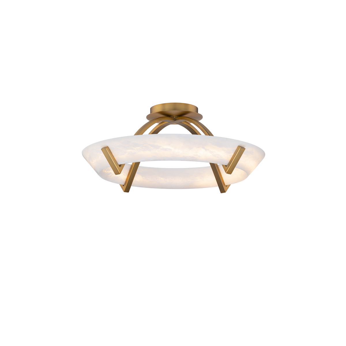 Copa Flush Mount Aged Brass