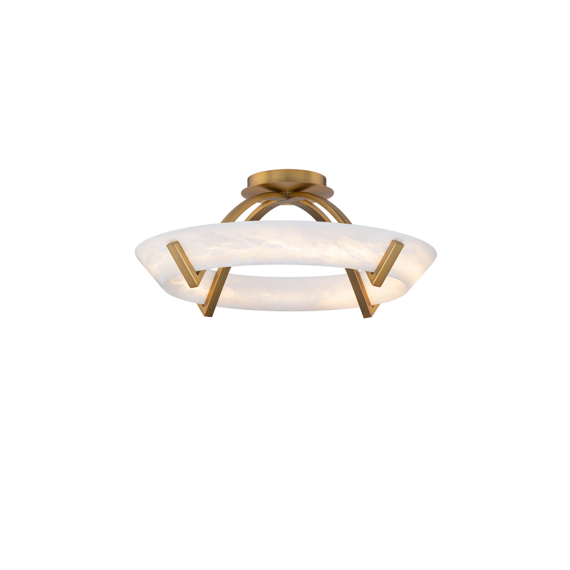 Copa Flush Mount Aged Brass