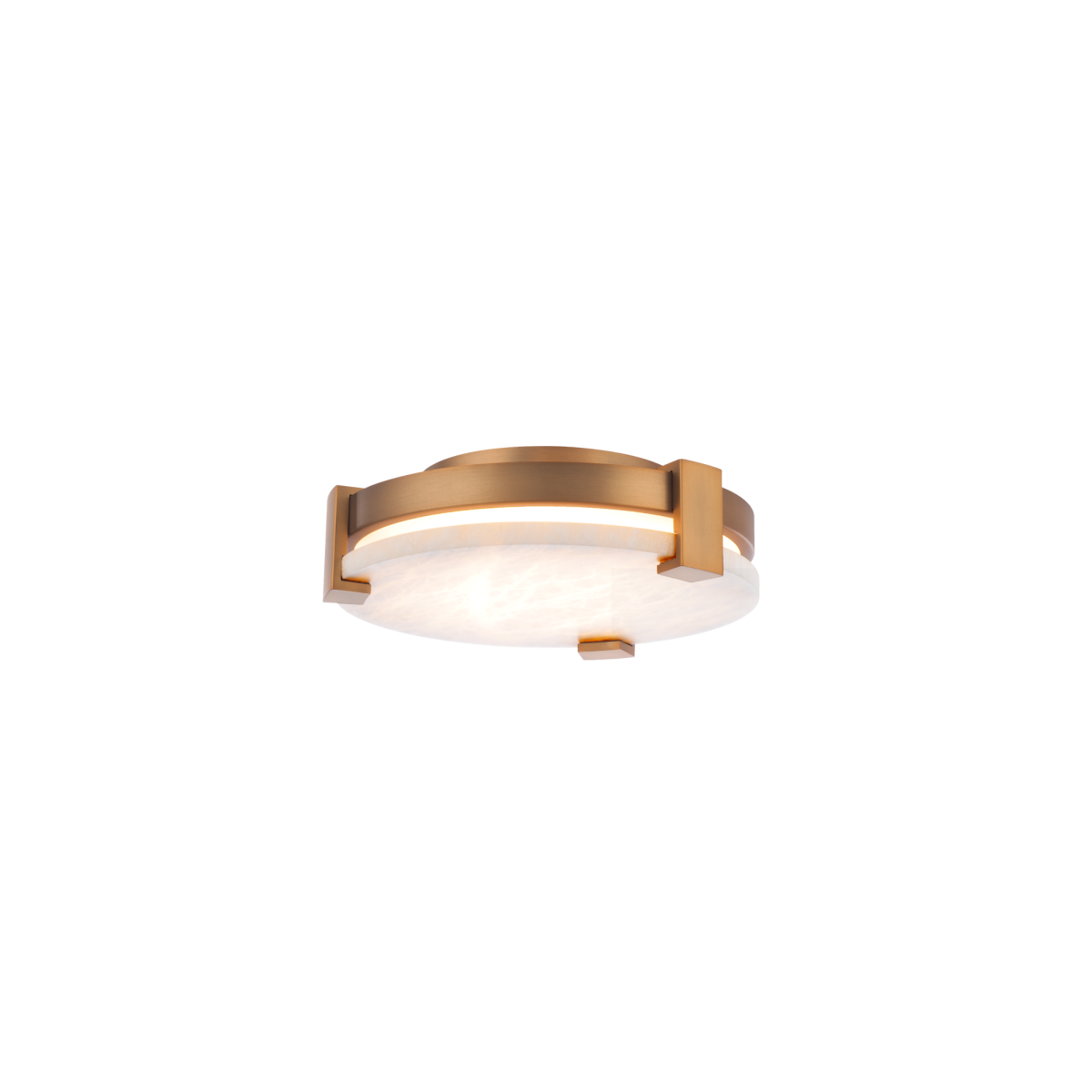 Catalonia Flush Mount 11in Aged Brass