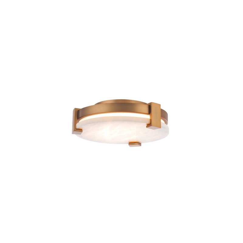 Catalonia Flush Mount 11in Aged Brass