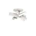 Chaos Flush Mount Brushed Aluminum