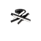 Chaos Flush Mount Black
