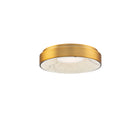 Crackle 14in Flush Mount Aged Brass