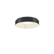 Crackle 14in Flush Mount Black
