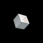 Kube Outdoor Flush Mount - White lifestyle