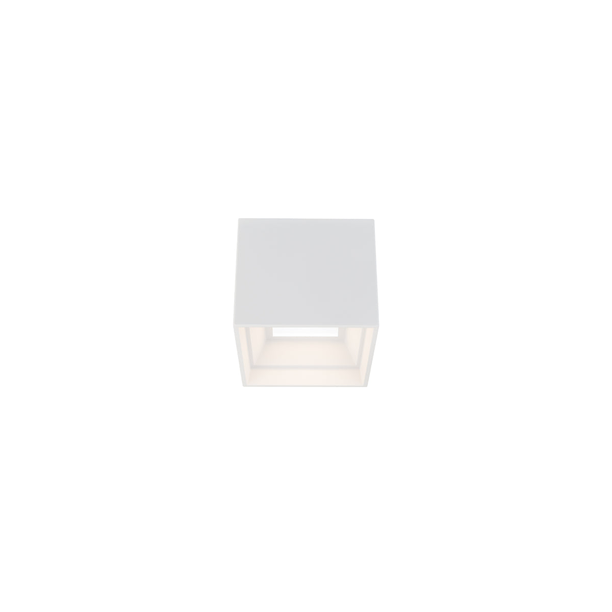 Kube Outdoor Flush Mount - White