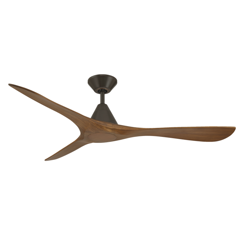 Carve Ceiling Fan - Bronze/Distressed Koa