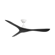 Carve Ceiling Fan - Matte White/Matte Black