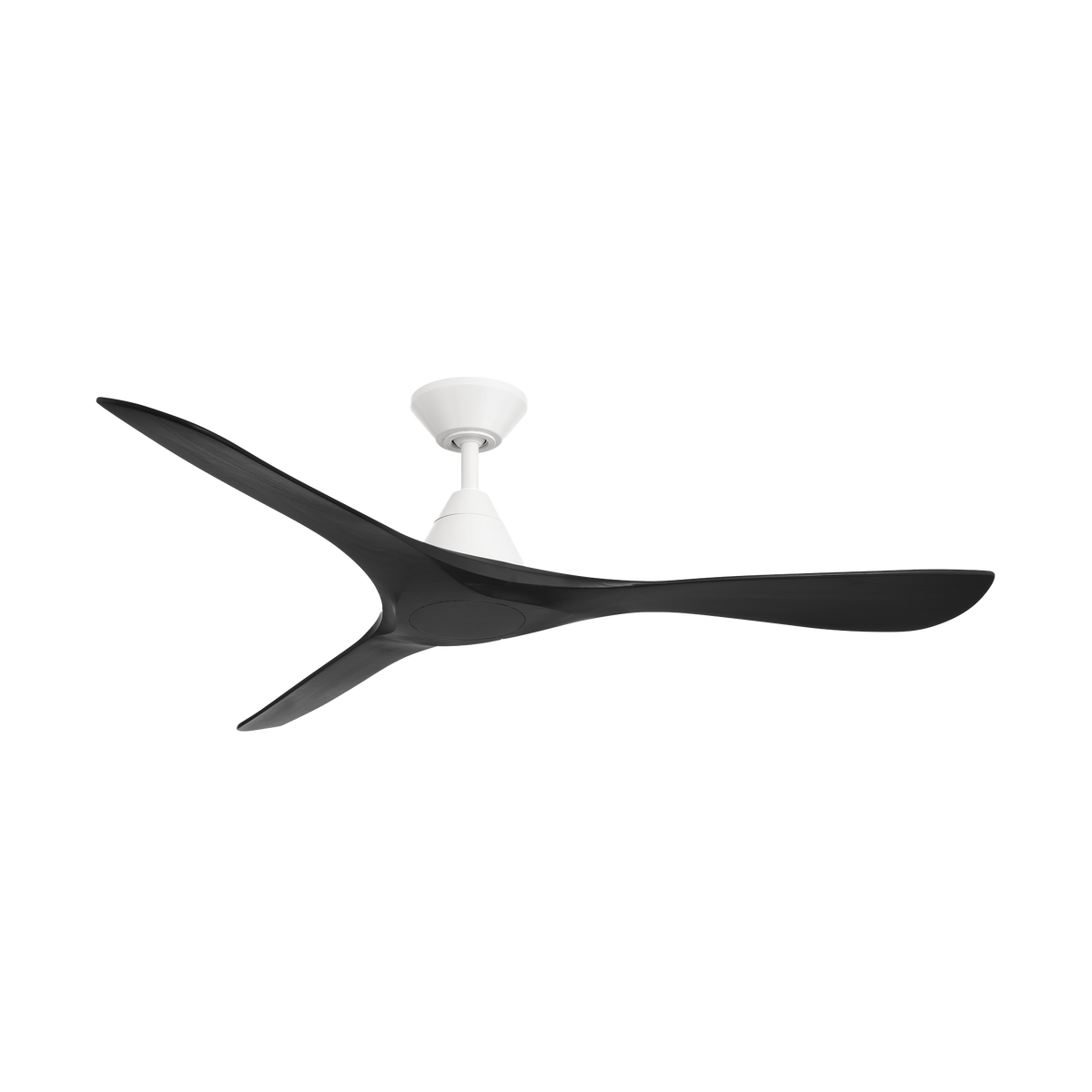 Carve Ceiling Fan - Matte White/Matte Black