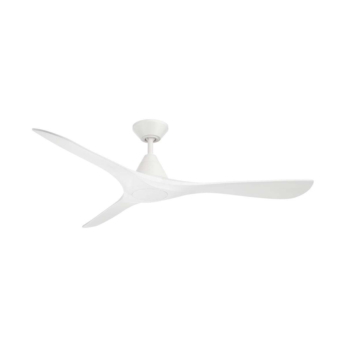 Carve Ceiling Fan - Matte White