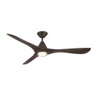 Carve Ceiling Fan w/ Light Kit - Bronze/Dark Walnut
