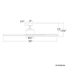 Cervantes Ceiling Fan Line Drawing
