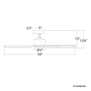 Cervantes Ceiling Fan Line Drawing