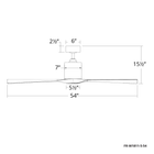 Aviator 5 Ceiling Fan line drawing