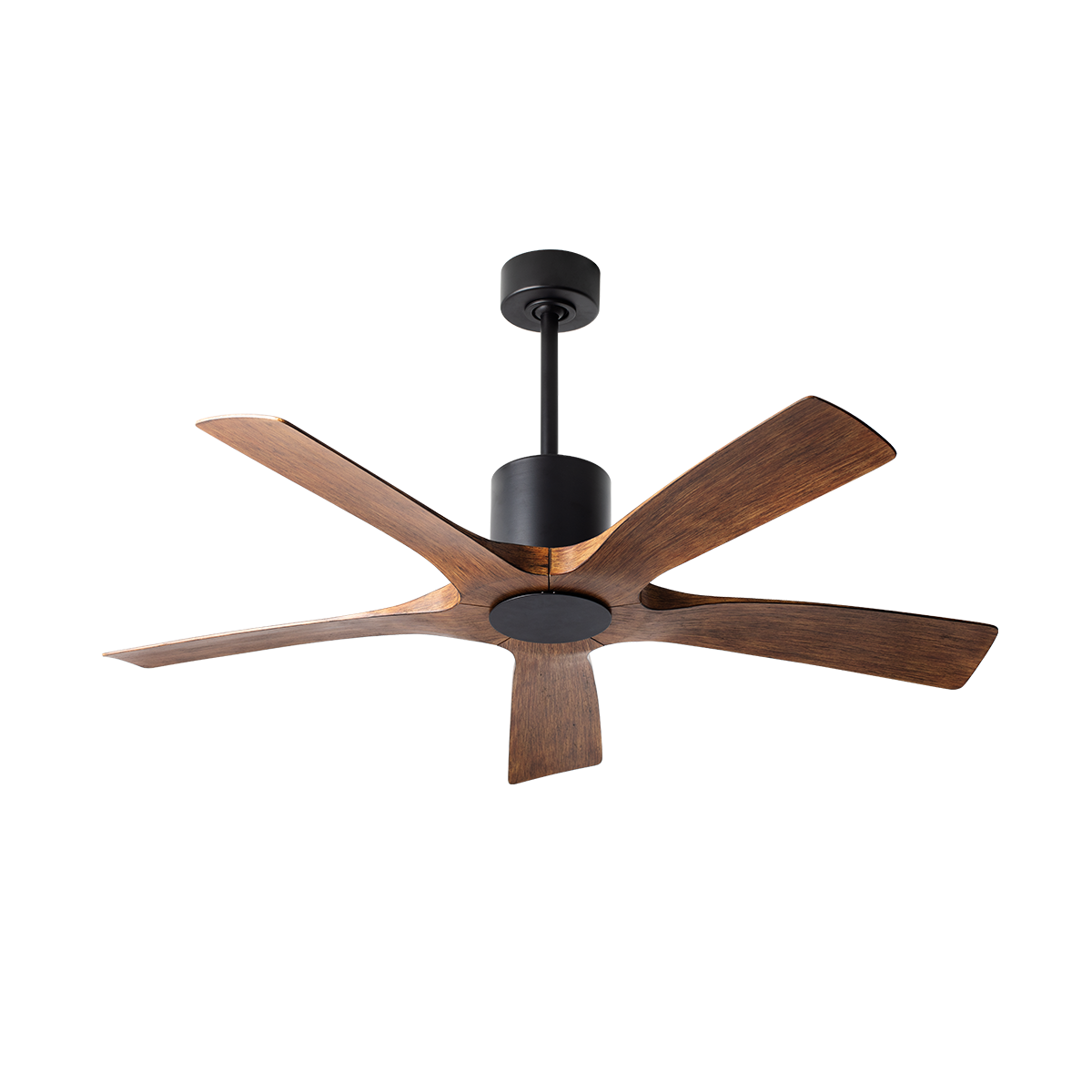 Aviator 5 Ceiling Fan Matte Black/Distressed Koa