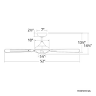 Mykonos Ceiling Fan line drawing
