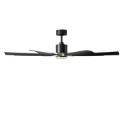 Aura 60in Brushed Nickel/Matte Black angle 2
