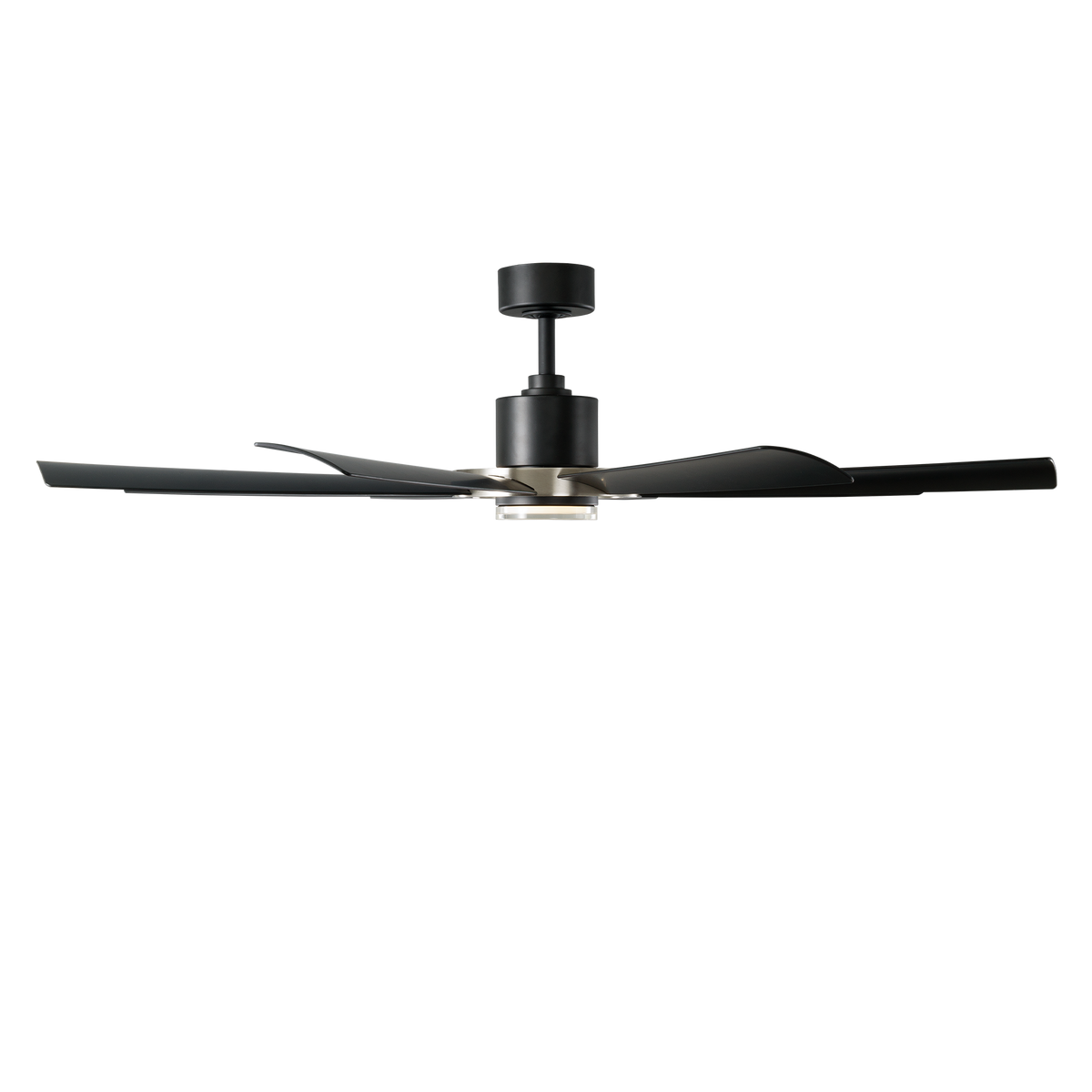 Aura 60in Brushed Nickel/Matte Black angle 2