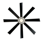 Aura 60in Brushed Nickel/Matte Black angle 3