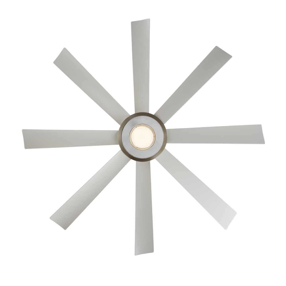 Aura 60in Brushed Nickel/Matte White angle 3