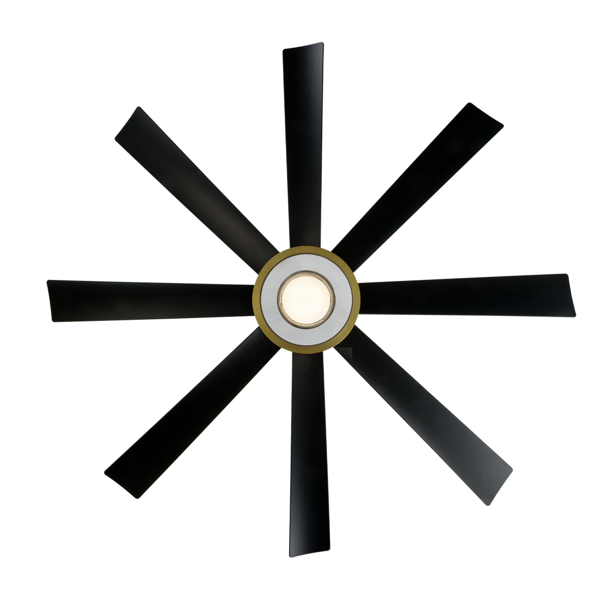 Aura 60in Soft Brass/Matte Black angle 3