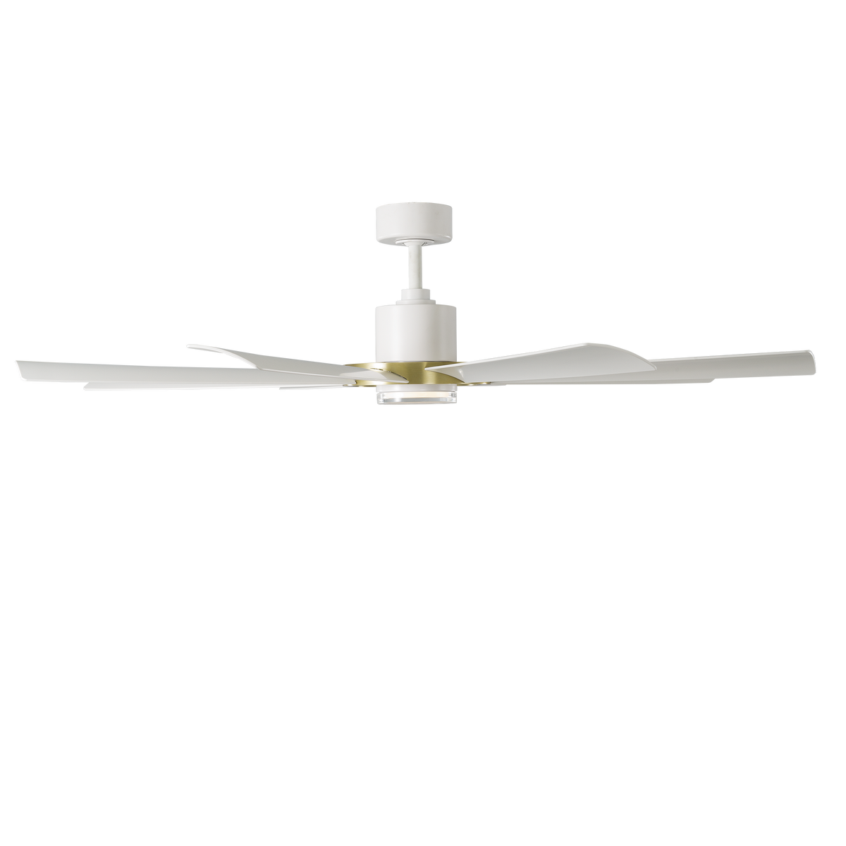 Aura 60in Soft Brass/Matte White angle 2