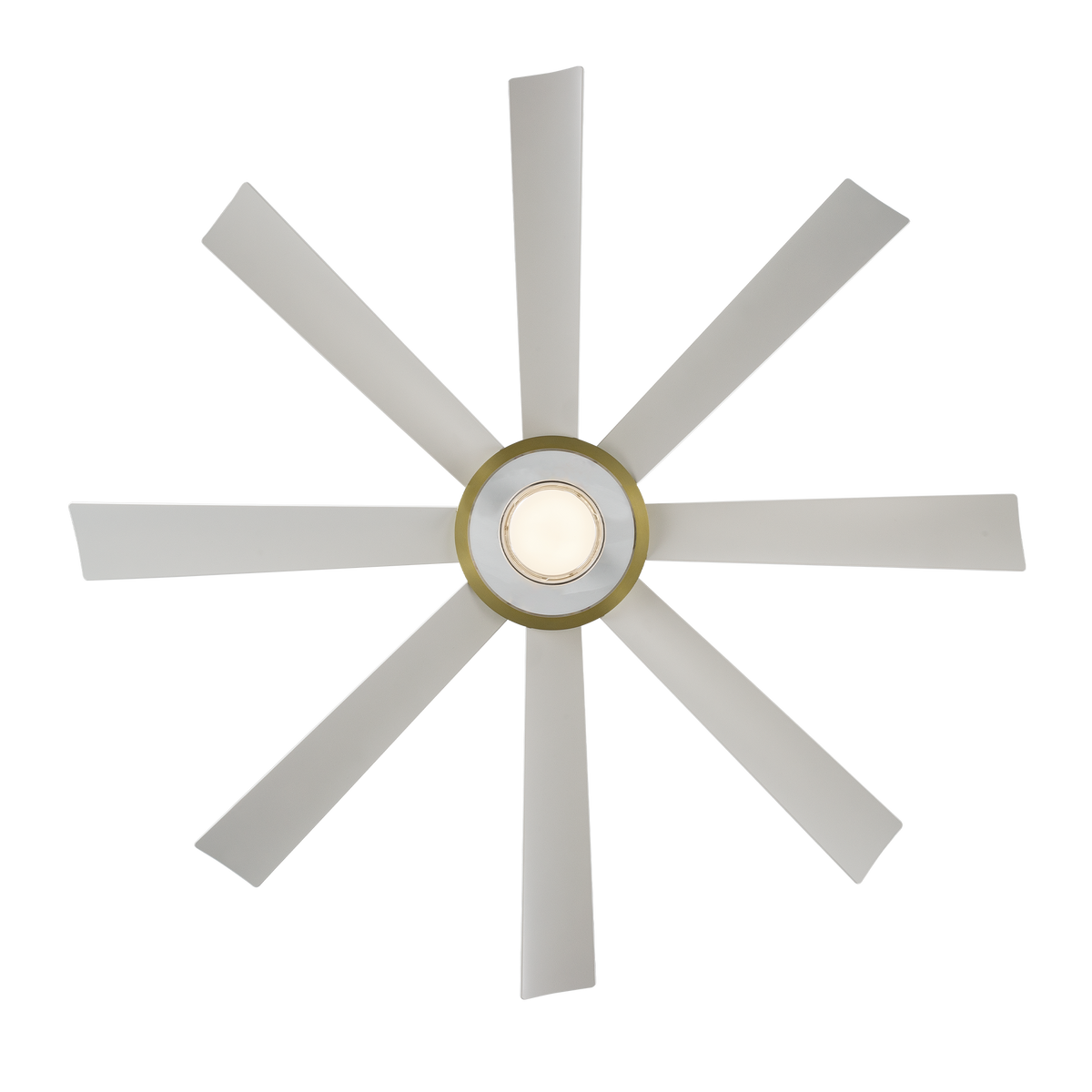 Aura 60in Soft Brass/Matte White angle 3