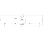Aura 60in line drawing