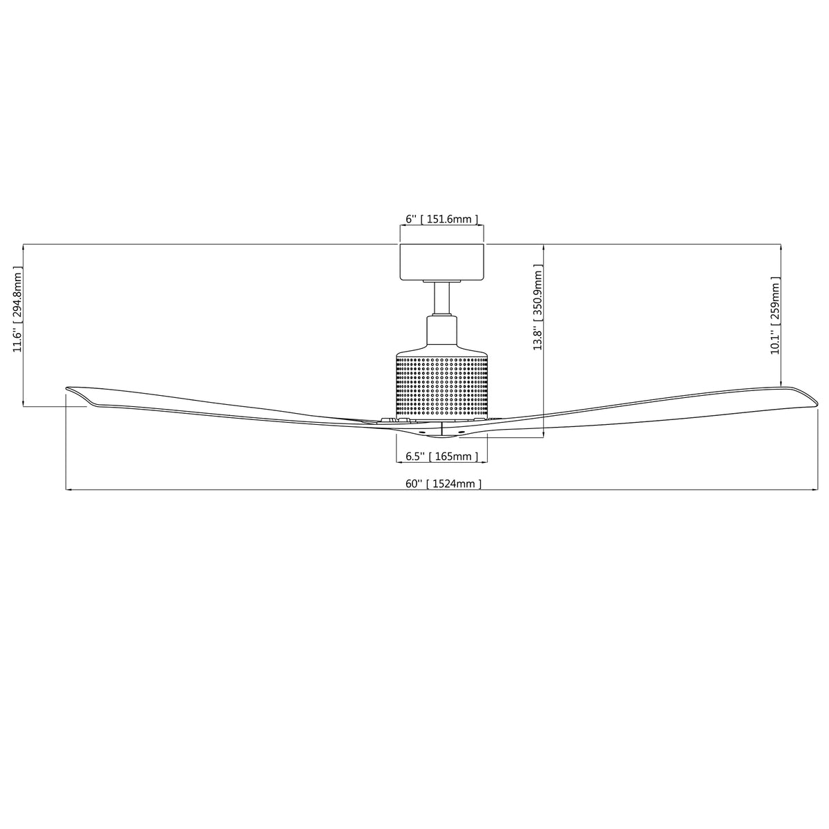 Spinster Ceiling Fan With Light Kit