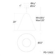 Taper Conical Pendant