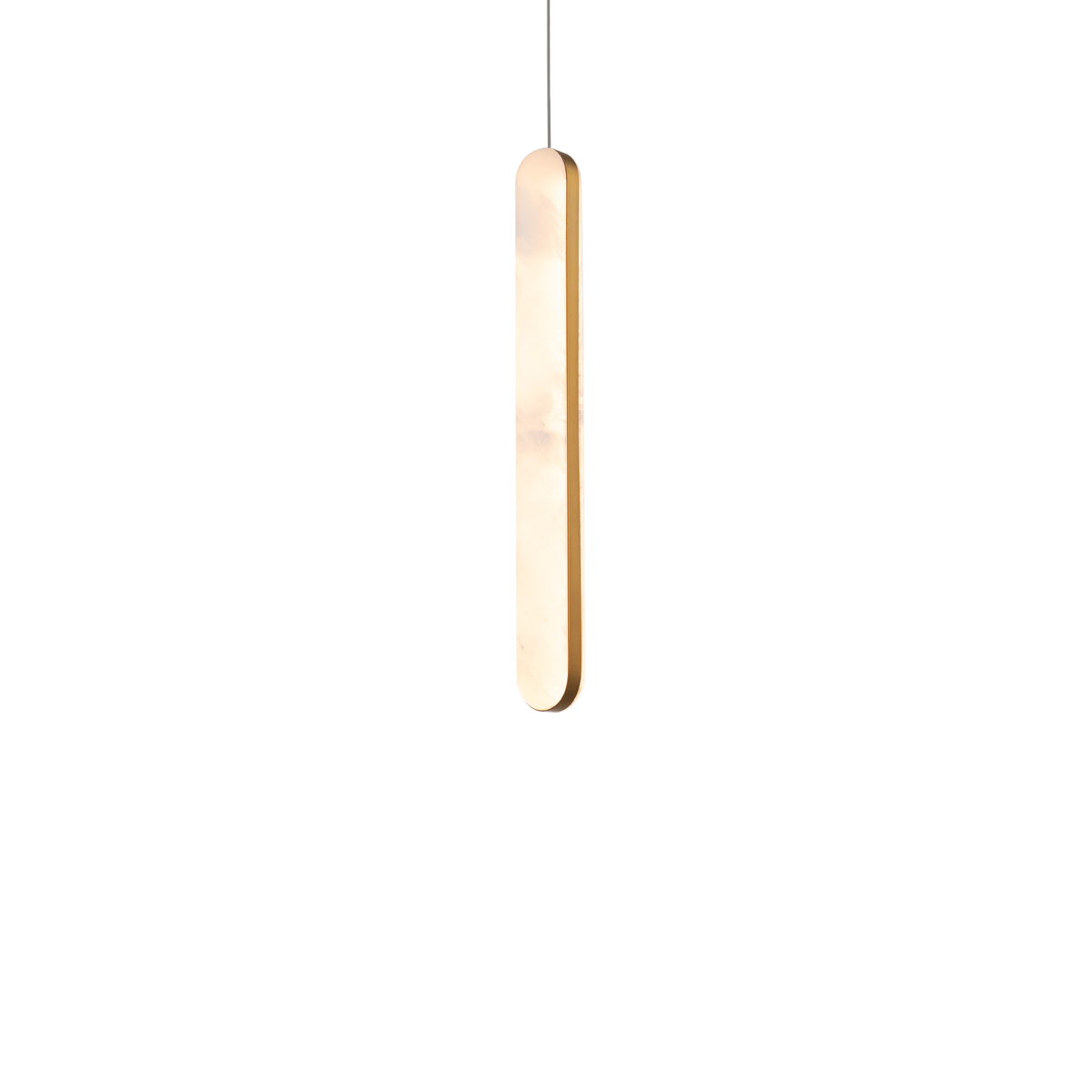 Cadiz Mini Pendant - Aged Brass Angle 2
