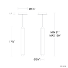 Cadiz Mini Pendant - Line Drawing