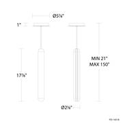 Cadiz Mini Pendant - Line Drawing