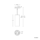 Metropolis Foyer Pendant line drawing