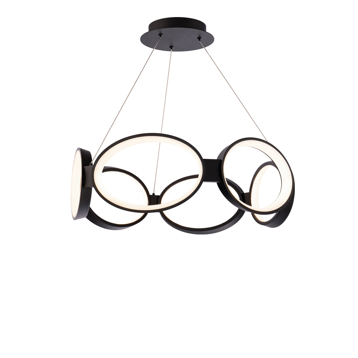 Solitaire 24in Pendant - Black
