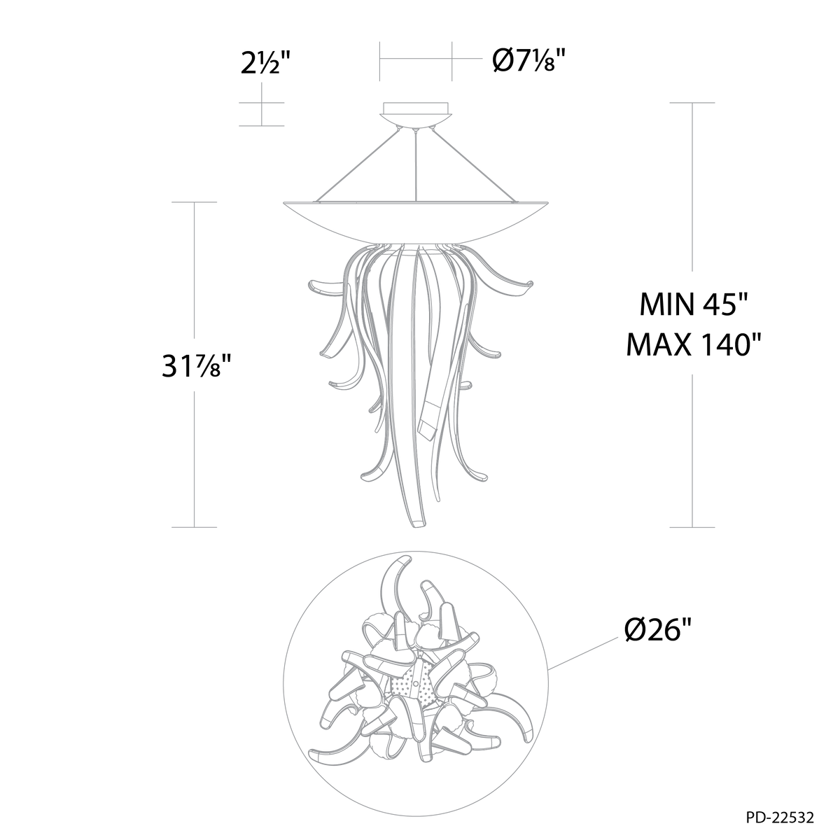 Tendril Indoor Pendant