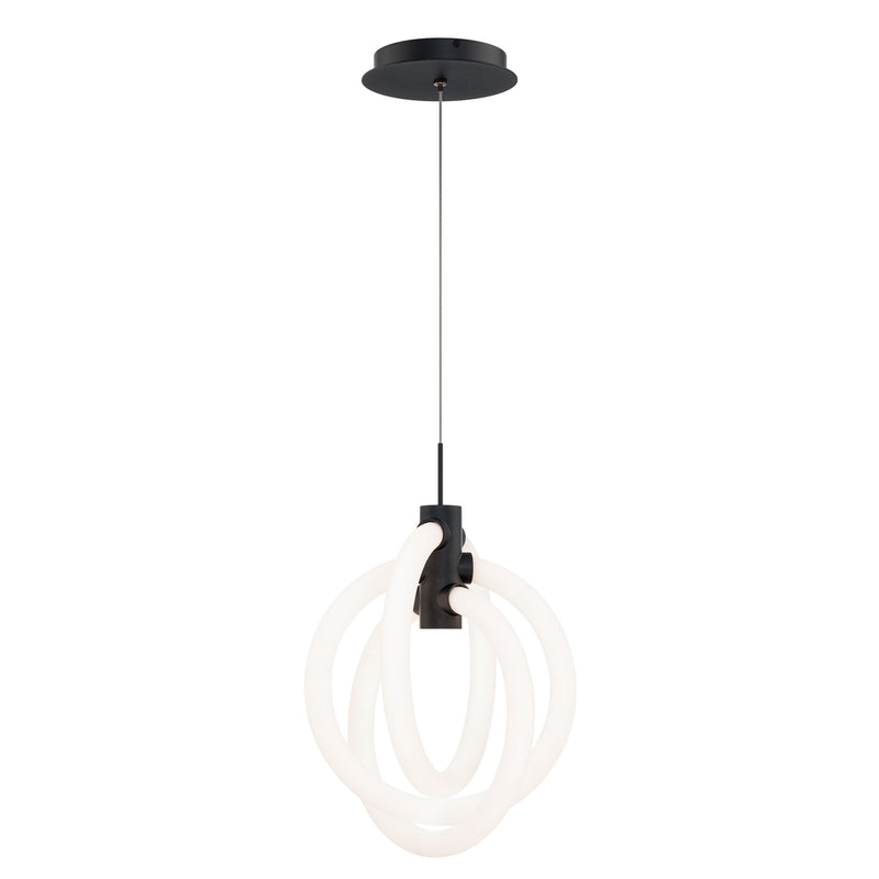 Knot 13in Mini Pendant - Black