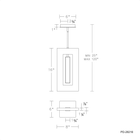 Cambria Mini Pendant Line Drawing